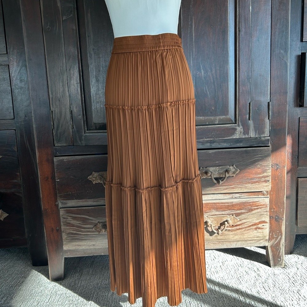 House of Harlow 1960 Terracotta Maxi Skirt